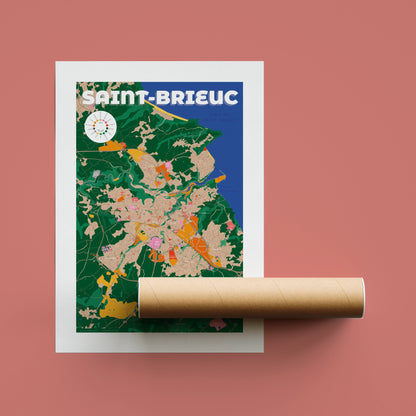 L'affiche au format 50 x 70 cm est envoyée dans un tube cartonné solide