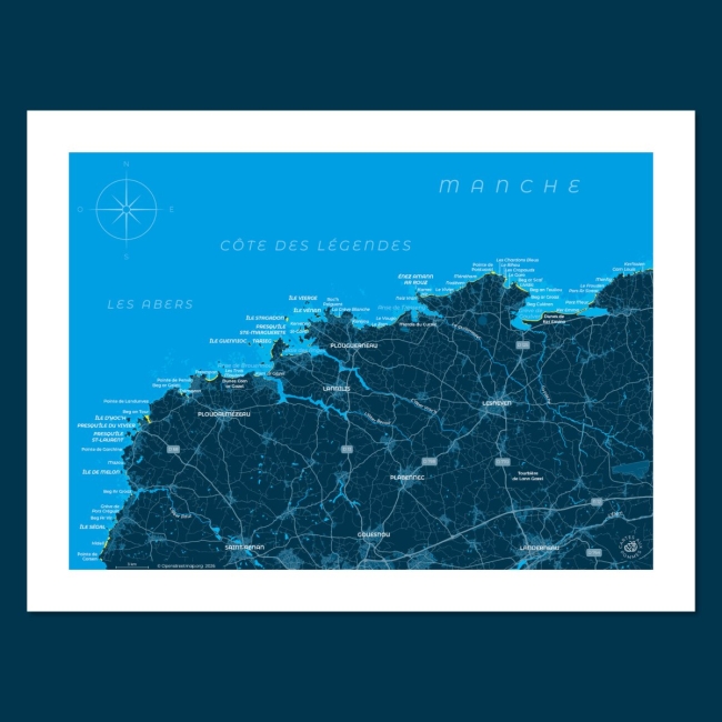 Affiche Côte des Légendes - 30x40 cm