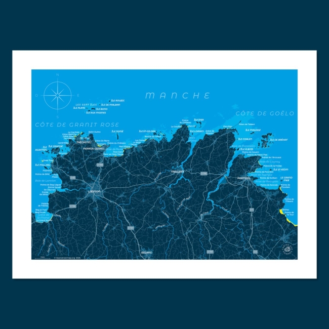 Affiche Côte de Granit Rose et du Goëlo - 30x40 cm
