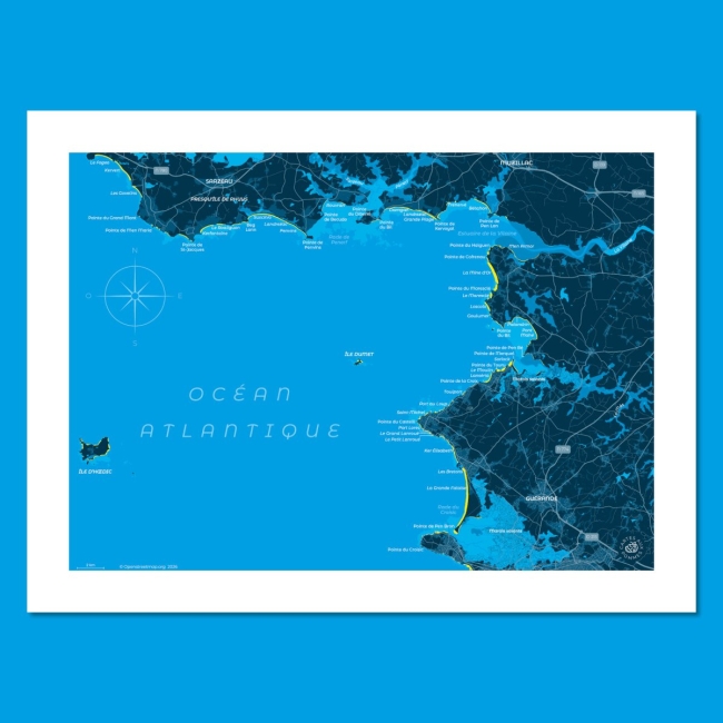 Affiche Estuaire de la Vilaine - 30x40 cm