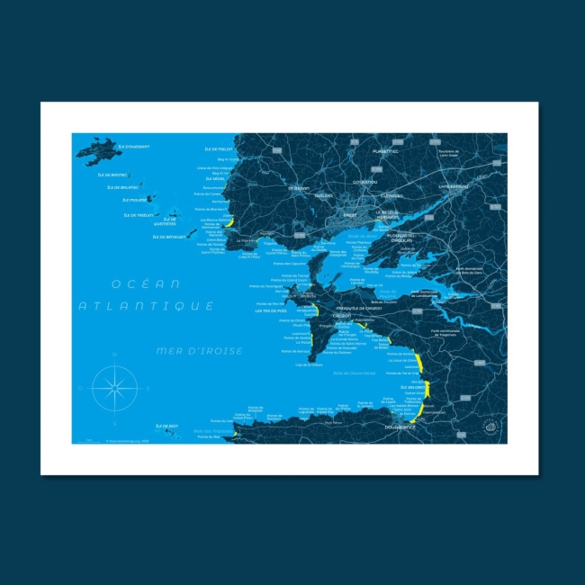 Affiche Mer d'Iroise - 30x40 cm