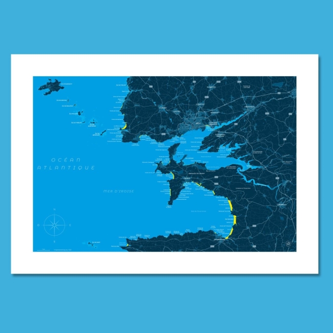 Affiche Mer d'Iroise - 50x70 cm