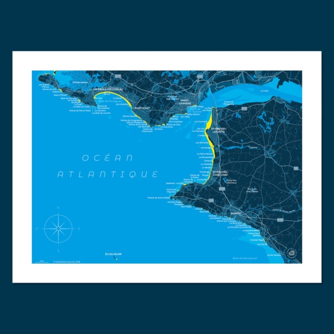 Affiche Estuaire de la Loire - 30x40 cm