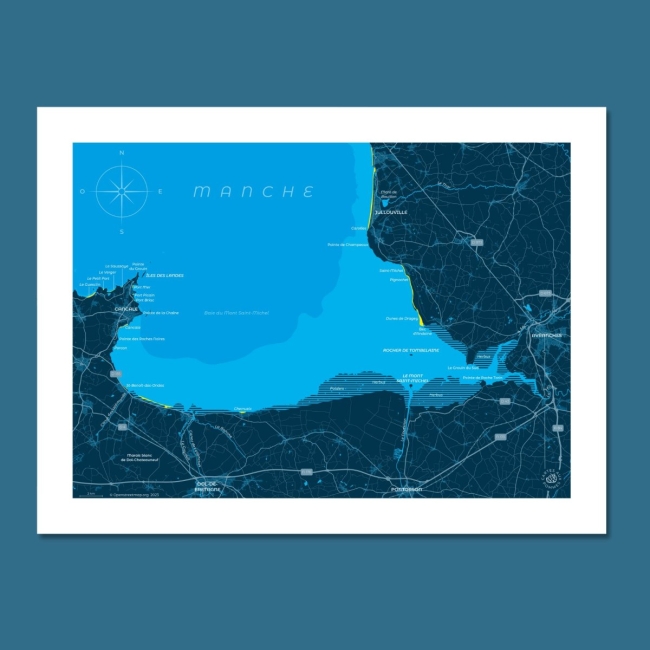 Affiche Baie du Mont Saint-Michel - 30x40 cm